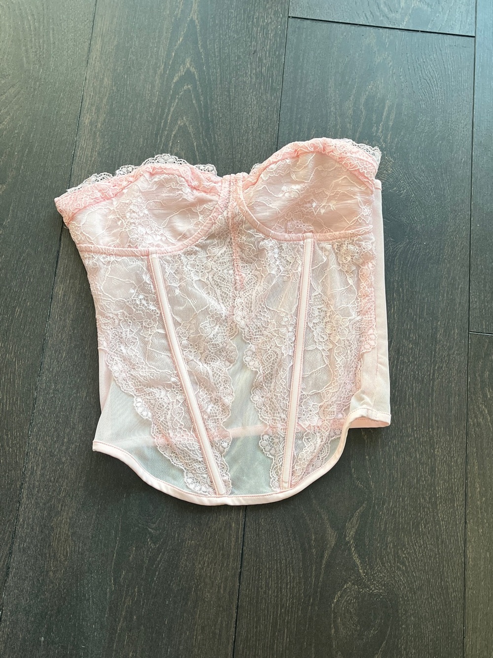 I.AM.GIA Pale Pink Lace corset